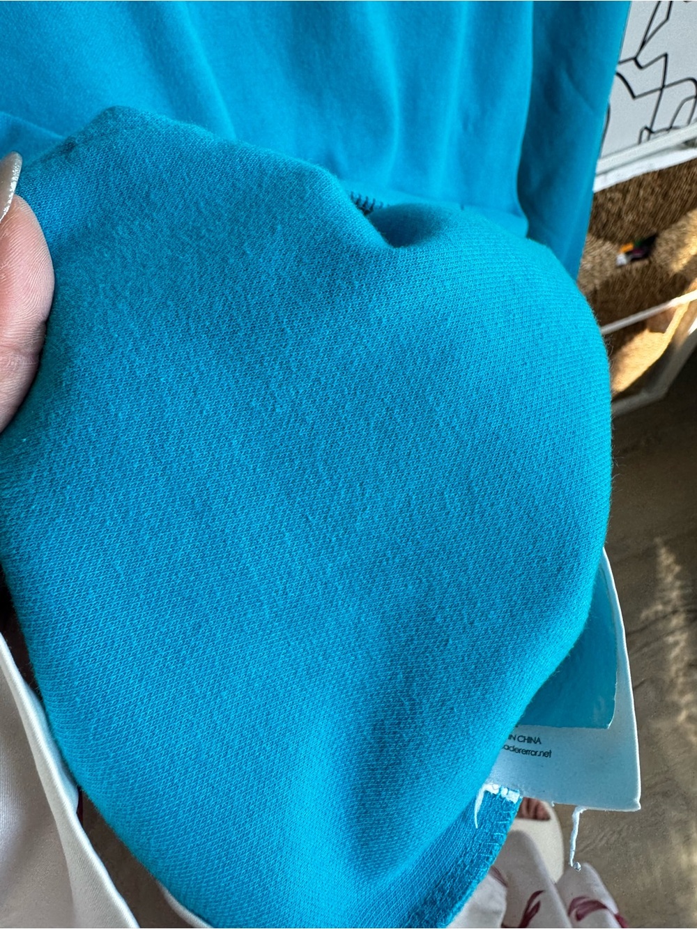 Ader Error Turquoise Blue Crewneck Sweater - Picture 6 of 7